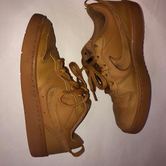 Nike Af1 Shoes Low Boys  Size4.5Y  All Light Brown Af1 Upc00193153721745 - Picture 3 of 12